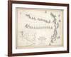 Map of the Battle of Trafalgar, Published by William Blackwood and Sons, Edinburgh and London, 1848-Alexander Keith Johnston-Framed Giclee Print