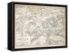 Map of the Battle of Zurich, Published by William Blackwood and Sons, Edinburgh and London, 1848-Alexander Keith Johnston-Framed Stretched Canvas