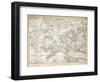 Map of the Battle of Zurich, Published by William Blackwood and Sons, Edinburgh and London, 1848-Alexander Keith Johnston-Framed Giclee Print