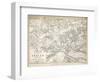 Map of the Battle of Zurich, Published by William Blackwood and Sons, Edinburgh and London, 1848-Alexander Keith Johnston-Framed Giclee Print