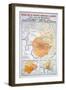 Map of the Bordeaux Region: Saint Emillion-null-Framed Giclee Print