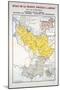 Map of the Bordeaux Region-null-Mounted Giclee Print