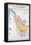 Map of the Bordeaux Region-null-Framed Stretched Canvas