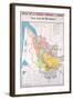 Map of the Bordeaux Region-null-Framed Premium Giclee Print