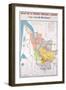 Map of the Bordeaux Region-null-Framed Premium Giclee Print