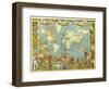 Map of the British Empire in 1886-Walter Crane-Framed Giclee Print