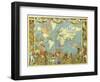 Map of the British Empire in 1886-Walter Crane-Framed Giclee Print