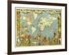 Map of the British Empire in 1886-Walter Crane-Framed Giclee Print