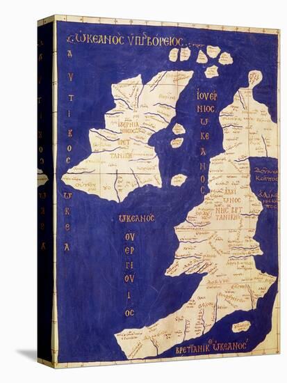 Map of the British Isles, from Geographia-Ptolemy-Stretched Canvas