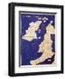 Map of the British Isles, from Geographia-Ptolemy-Framed Giclee Print