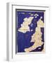 Map of the British Isles, from Geographia-Ptolemy-Framed Giclee Print