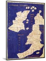 Map of the British Isles, from Geographia-Ptolemy-Mounted Giclee Print