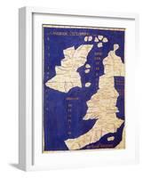 Map of the British Isles, from Geographia-Ptolemy-Framed Giclee Print