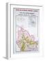 Map of the Burgundy Vineyards-null-Framed Giclee Print