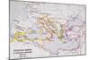 Map of the Byzantine Empire at Death of Emperor Justinian I (463-565) from 'A Literary and…-English School-Mounted Giclee Print