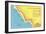 Map of the Camino Real, California Missions-null-Framed Art Print