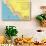 Map of the Camino Real, California Missions-null-Art Print displayed on a wall