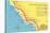 Map of the Camino Real, California Missions-null-Stretched Canvas