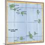 Map of the Cape Verde Islands in the Atlantic-null-Mounted Premium Giclee Print