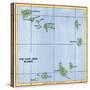 Map of the Cape Verde Islands in the Atlantic-null-Stretched Canvas