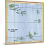 Map of the Cape Verde Islands in the Atlantic-null-Mounted Giclee Print