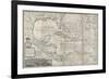 Map of the Caribbean, 1715-Hermann Moll-Framed Premium Giclee Print