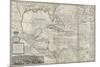 Map of the Caribbean, 1715-Hermann Moll-Mounted Premium Giclee Print