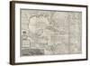 Map of the Caribbean, 1715-Hermann Moll-Framed Giclee Print