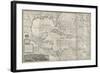 Map of the Caribbean, 1715-Hermann Moll-Framed Giclee Print