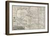 Map of the Caribbean, 1715-Hermann Moll-Framed Premium Giclee Print