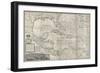 Map of the Caribbean, 1715-Hermann Moll-Framed Premium Giclee Print