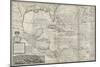 Map of the Caribbean, 1715-Hermann Moll-Mounted Premium Giclee Print