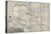 Map of the Caribbean, 1715-Hermann Moll-Stretched Canvas