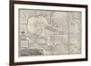 Map of the Caribbean, 1715-Hermann Moll-Framed Giclee Print