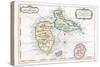 Map of the Caribbean Island of Guadeloupe, C1764-null-Stretched Canvas