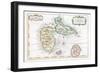 Map of the Caribbean Island of Guadeloupe, C1764-null-Framed Giclee Print