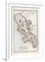 Map of the Caribbean Island of Martinique, C1783-null-Framed Giclee Print