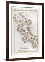 Map of the Caribbean Island of Martinique, C1783-null-Framed Giclee Print