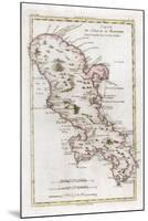 Map of the Caribbean Island of Martinique, C1783-null-Mounted Giclee Print