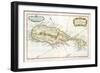 Map of the Caribbean Island of St Christopher, C1764-null-Framed Giclee Print