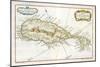 Map of the Caribbean Island of St Christopher, C1764-null-Mounted Giclee Print