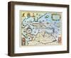 Map of the Caribbean Islands and the American State of Florida-Theodor de Bry-Framed Giclee Print