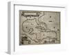 Map of the Caribbean Islands-William and Jan Blaeu-Framed Art Print