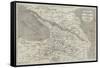 Map of the Caucasus-John Dower-Framed Stretched Canvas