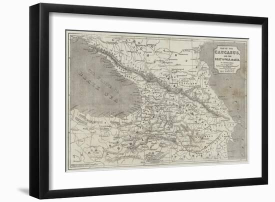 Map of the Caucasus-John Dower-Framed Giclee Print