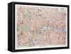 Map of the Centre of London Great Britain 1899-null-Framed Stretched Canvas