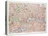 Map of the Centre of London Great Britain 1899-null-Stretched Canvas