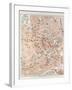 Map of the Centre of Vienna Austria 1899-null-Framed Giclee Print