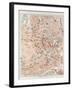 Map of the Centre of Vienna Austria 1899-null-Framed Giclee Print