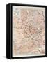 Map of the Centre of Vienna Austria 1899-null-Framed Stretched Canvas
